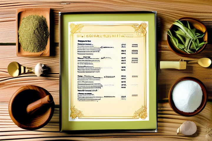 本草清单粉与保存清单