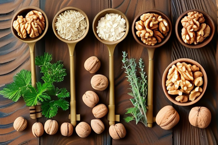 核桃仁，选购草药本草清单中的关键选择