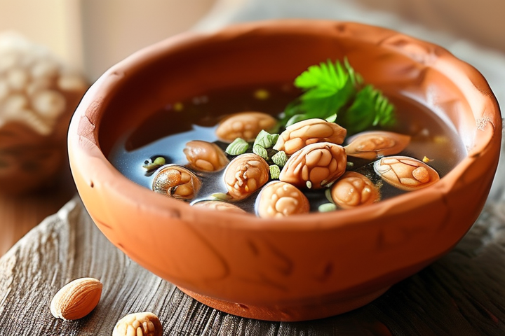 桃仁炖煮的草药本草清单与注意事项