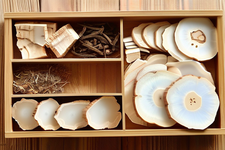 揭秘草药本草清单中的茯苓饮片切面，揭开其神秘面纱