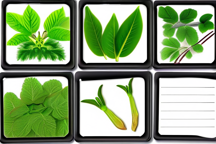 草药本草清单大青叶饮片形态说明